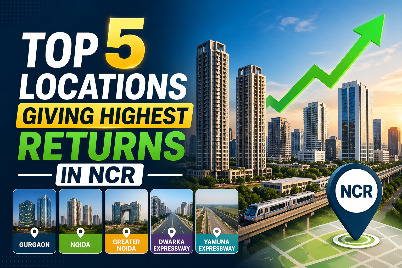 Top 5 Best Locations in NCR for High Returns in 2026 | Sunrise Estates