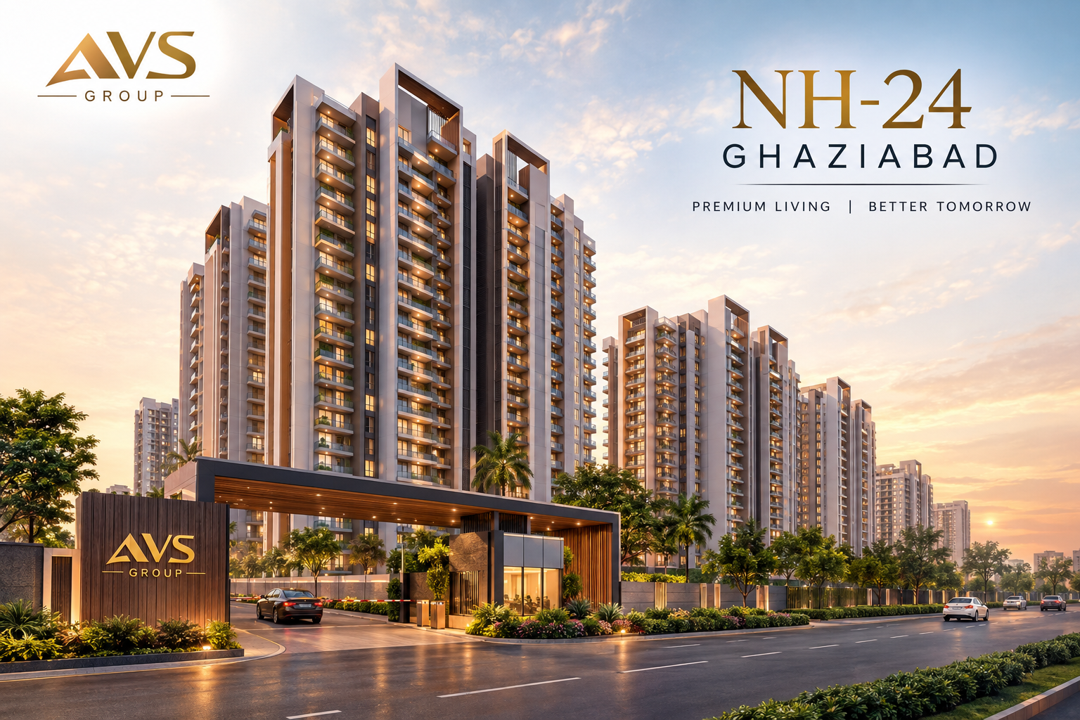AVS New Project NH-24 Ghaziabad | Luxury 3 & 4 BHK Flats